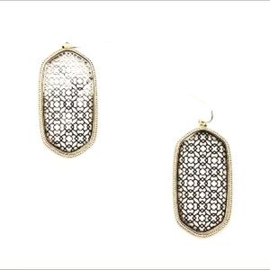 Filigree Hexagon Earrings
